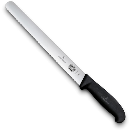 Swiss Army Brands 40640 Kitchen Fibrox Pro Black Slicing - Serrated, 10In Roast Beef Blade, 10.25In Width At Handle VIC-5.4233.25
